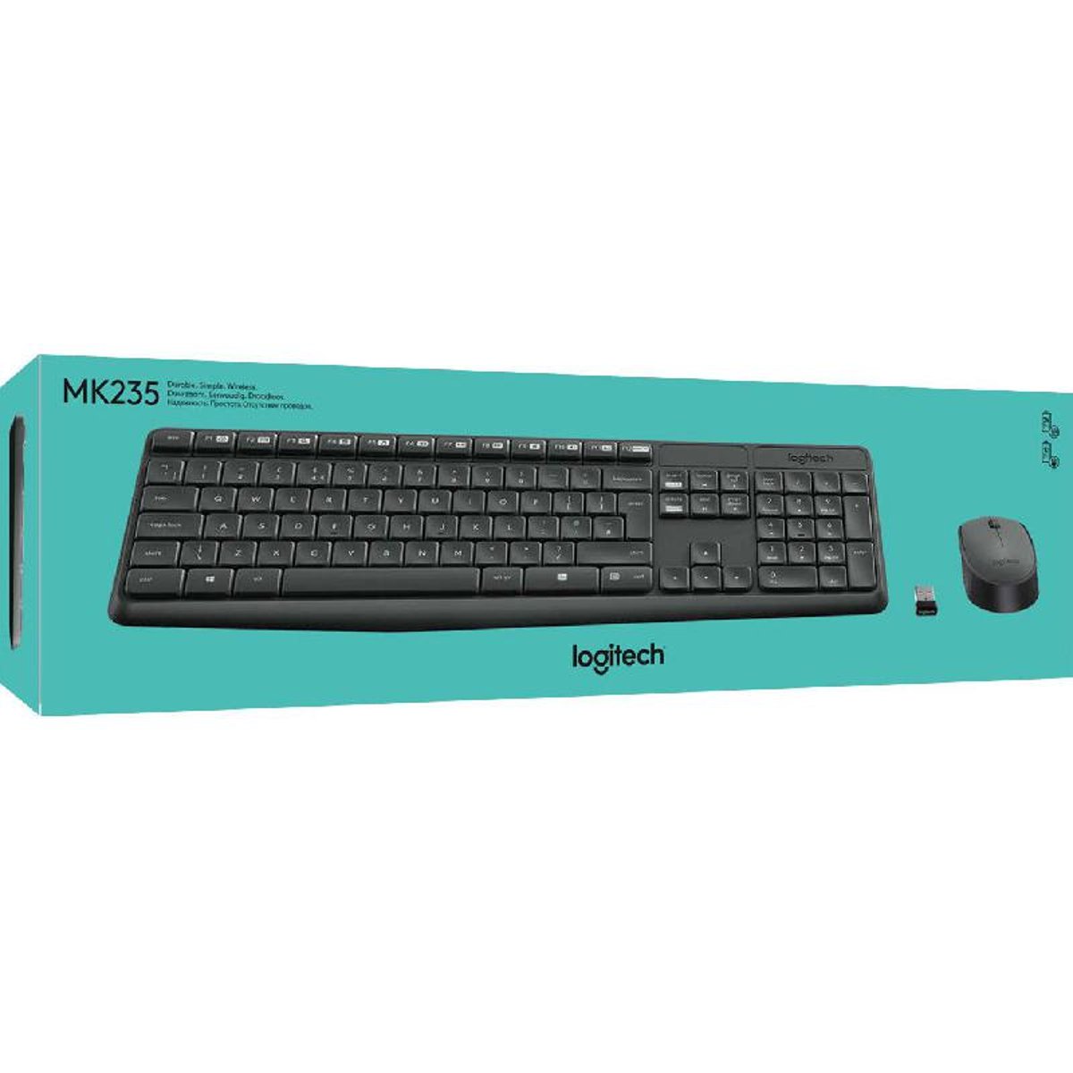 لوجيتك MK235 لوحة المفاتيح والماوس المكتبية - (920007927)