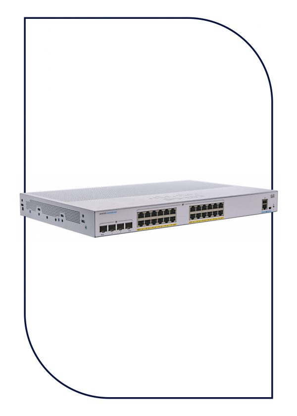 سيسكو مفتاح مدار CBS350-24P-4G مزود 24 منفذ GE | PoE | 4x1G SFP |