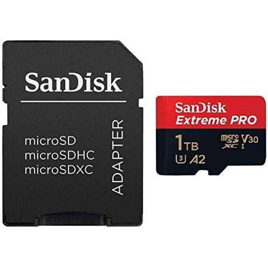 بطاقة ذاكرة سانديسك إكستريم برو ميكرو MICROSDXC UHS-1 بسعة 1 تيرابايت وسرعة 200 ميجابايت/ثانية مع محول