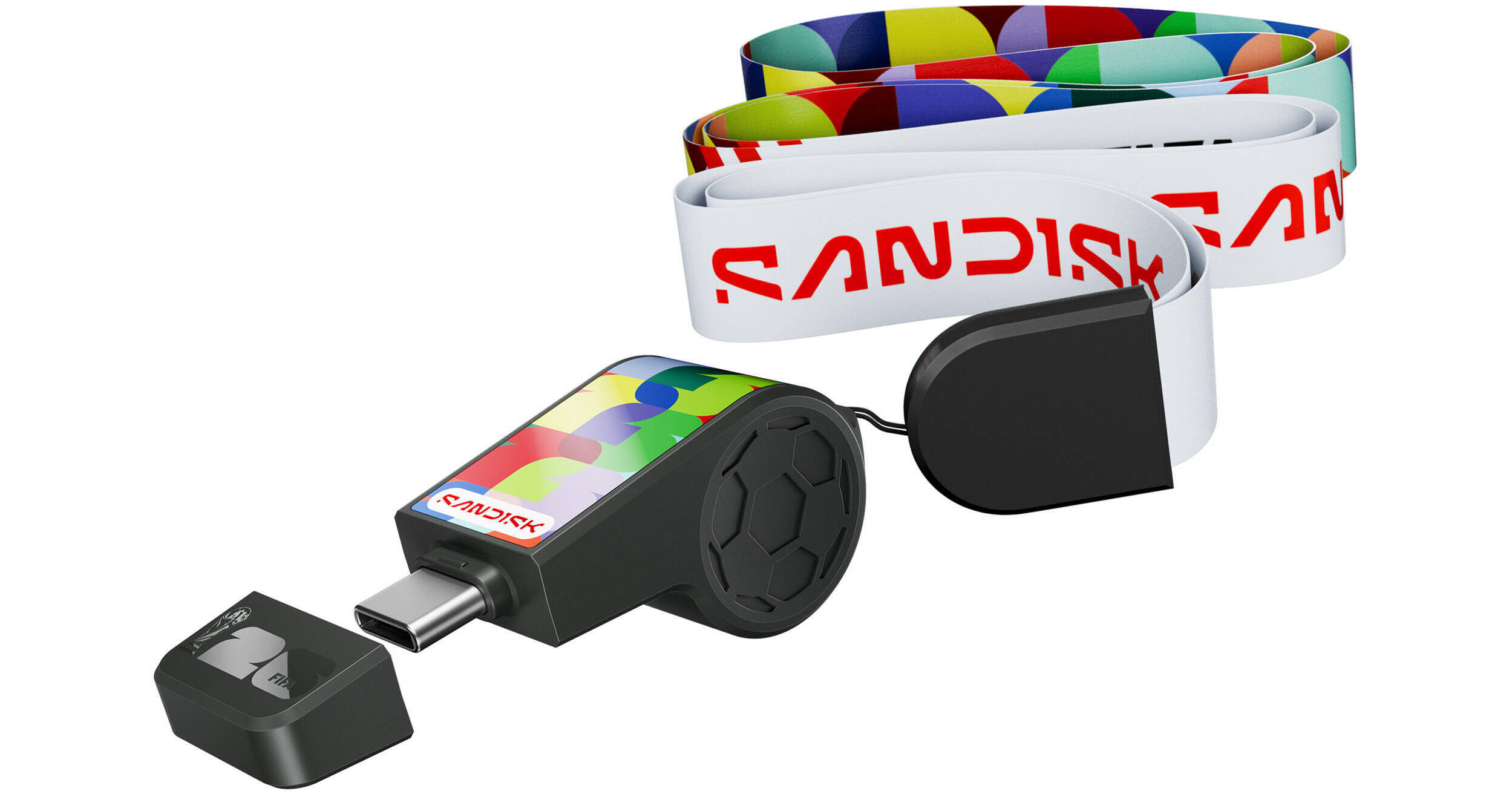محرك أقراص فلاش SANDISK USB-C: كأس العالم FIFA 2026™ - 64 جيجابايت (الإصدار العالمي)